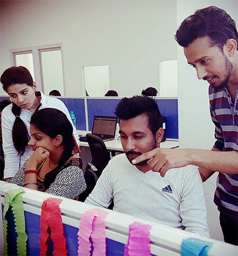 The JD Softvera team at work in our Jaipur studio